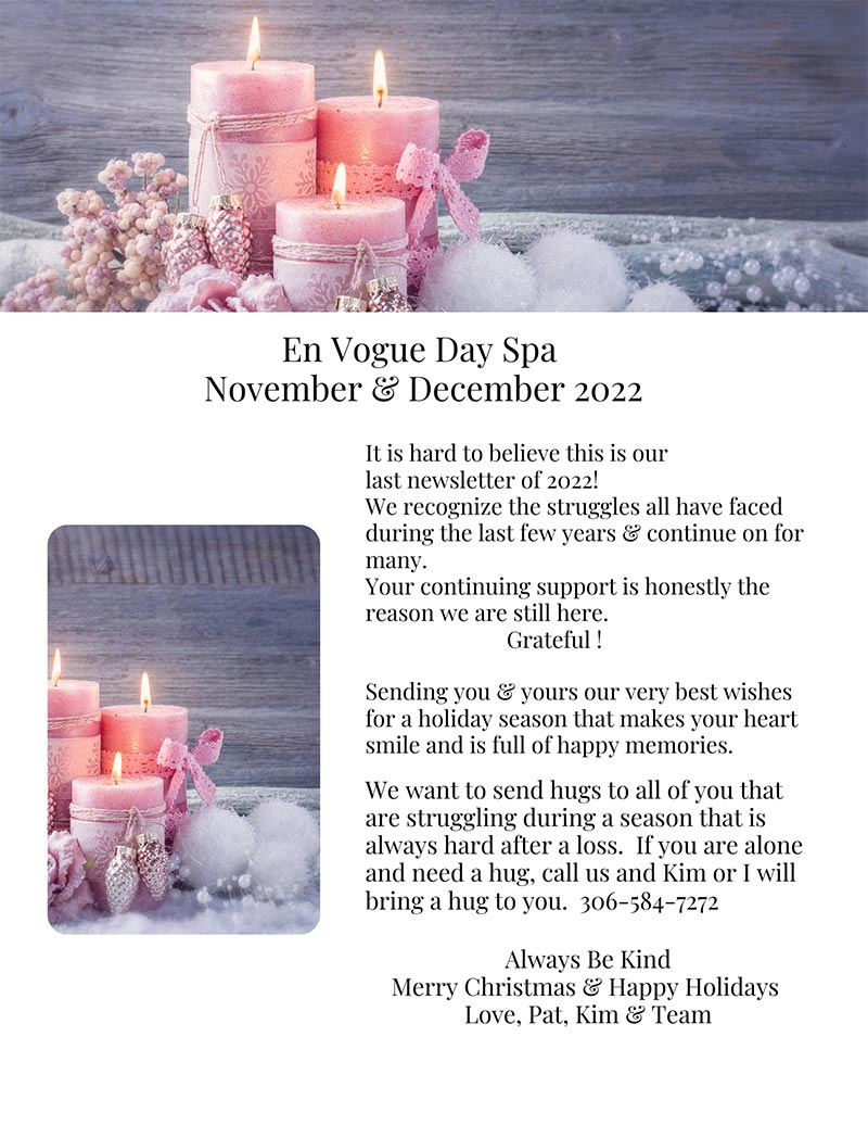 Spa Features for November / December 2022 page 1