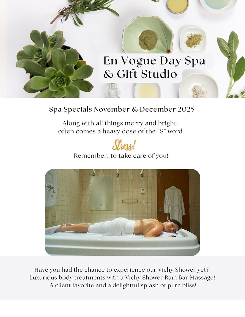 Spa Features for November / December 2025 panel 1