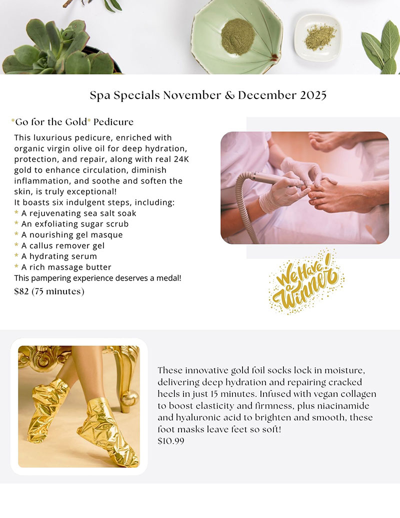 Spa Features for November / December 2025 panel 2