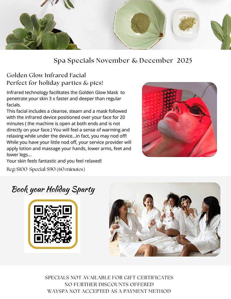 Spa Features for November / December 2025 panel 5