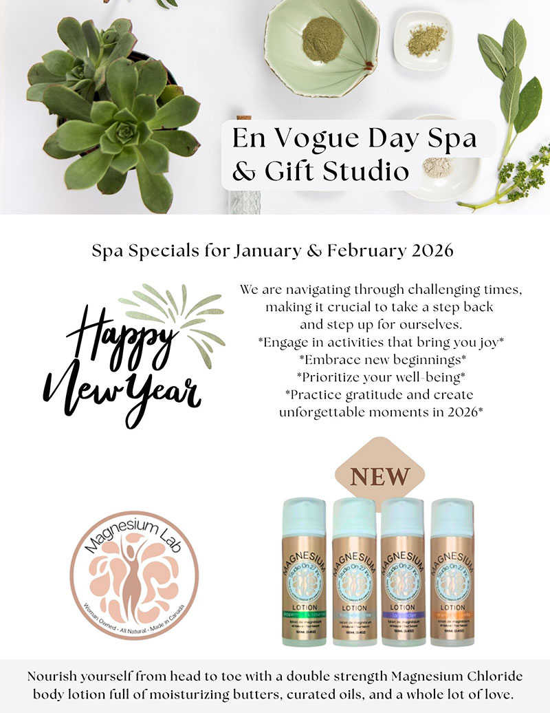 Spa Features for January / February 2026 panel 1