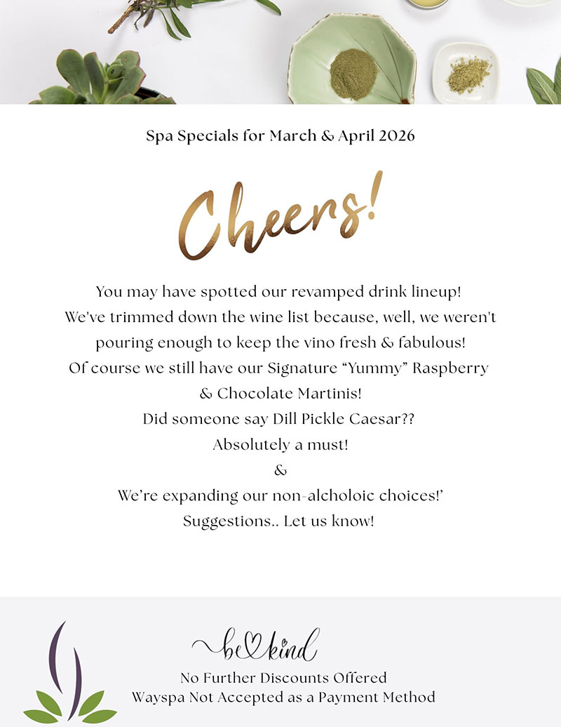 Spa Features for March / April 2026 panel 5