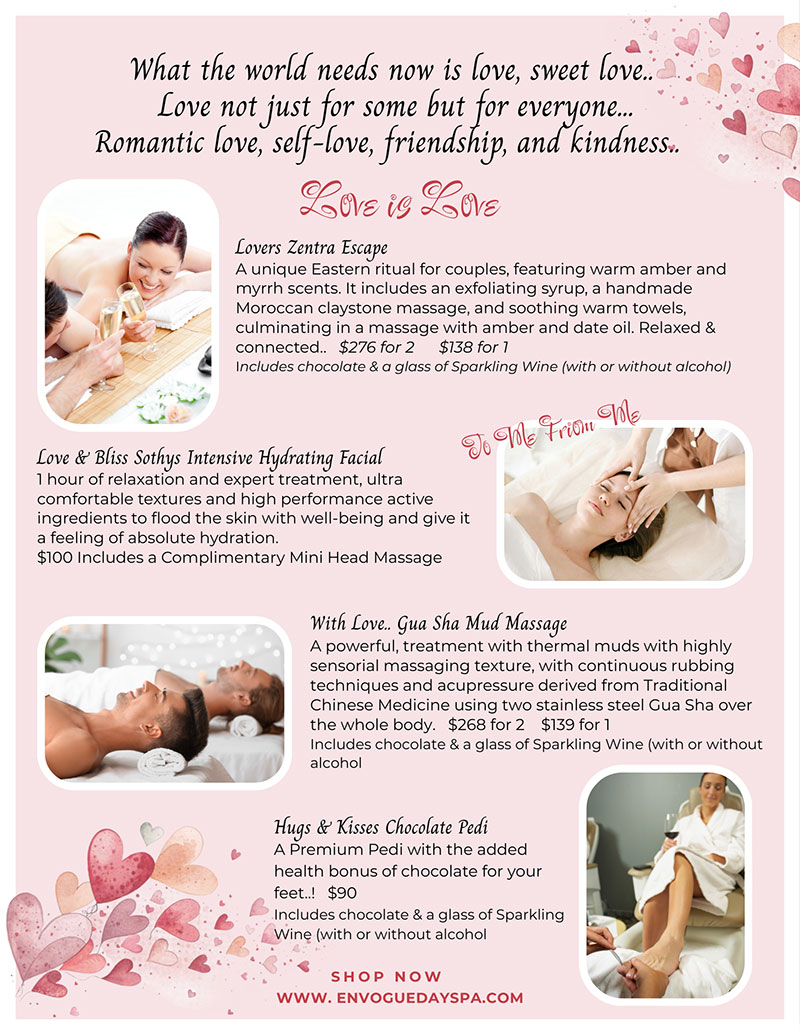 Spa Features for Valentine's Day 2026